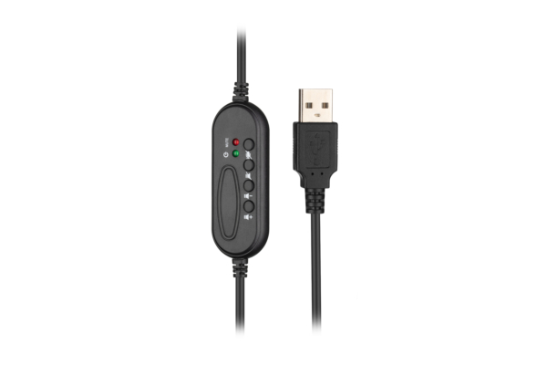 PC headset mono On-ear 2E CH11 USB, omni-mic, 2m, black