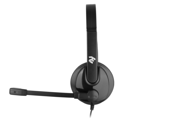 PC headset mono On-ear 2E CH12 mini-jack, omni-mic, 1.2m, black