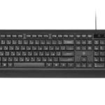 Клавіатура мембранна 2E KS130 105key, USB-A, EN/UK/RU, чорний