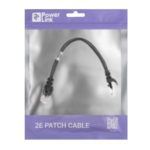 Патч-корд 2E САТ 5e, UTP, 0.20м, 26AWG, RJ45, 7/0.16, CCA, PVC, чорний