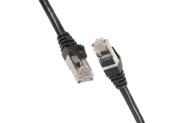 Патч-корд 2E САТ 5e, UTP, 0.20м, 26AWG, RJ45, 7/0.16, CCA, PVC, чорний