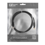 Патч-корд 2E САТ 6, UTP, 1м, 26AWG, RJ45, 7/0.16, Cu, PVC, чорний