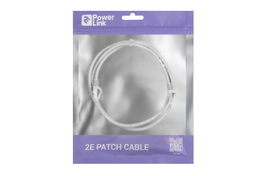 Patch Cable 2E Cat 5e,UTP,RJ45, 26AWG ,7/0.16 CCA, 1.20 m, PVC,Grey