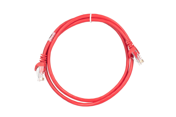 Патч-корд 2E САТ 5e, UTP, 1м, 26AWG, RJ45, 7/0.16, Cu, PVC, червоний