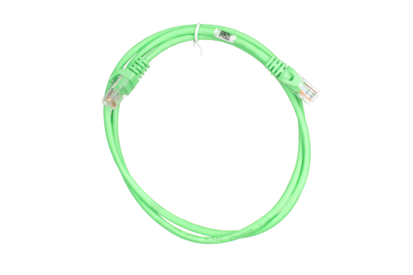 Patch Cable2E Cat 5e,UTP,RJ45, 26AWG ,7/0.16 Cu, 1.00 m,PVC, Green