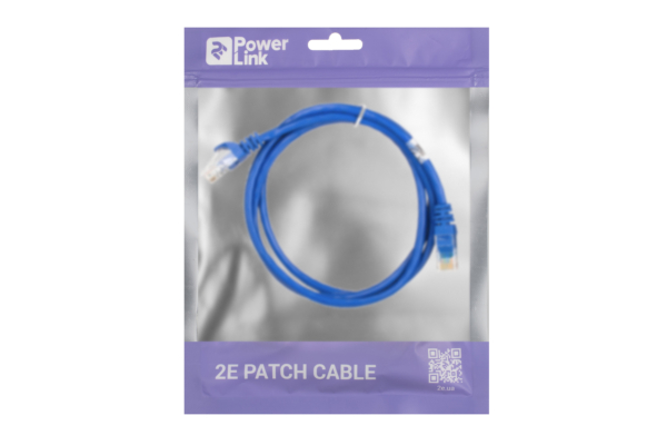 Patch Cable2E Cat 5e,UTP,RJ45, 26AWG ,7/0.16 Cu, 1.20 m, PVC,Blue