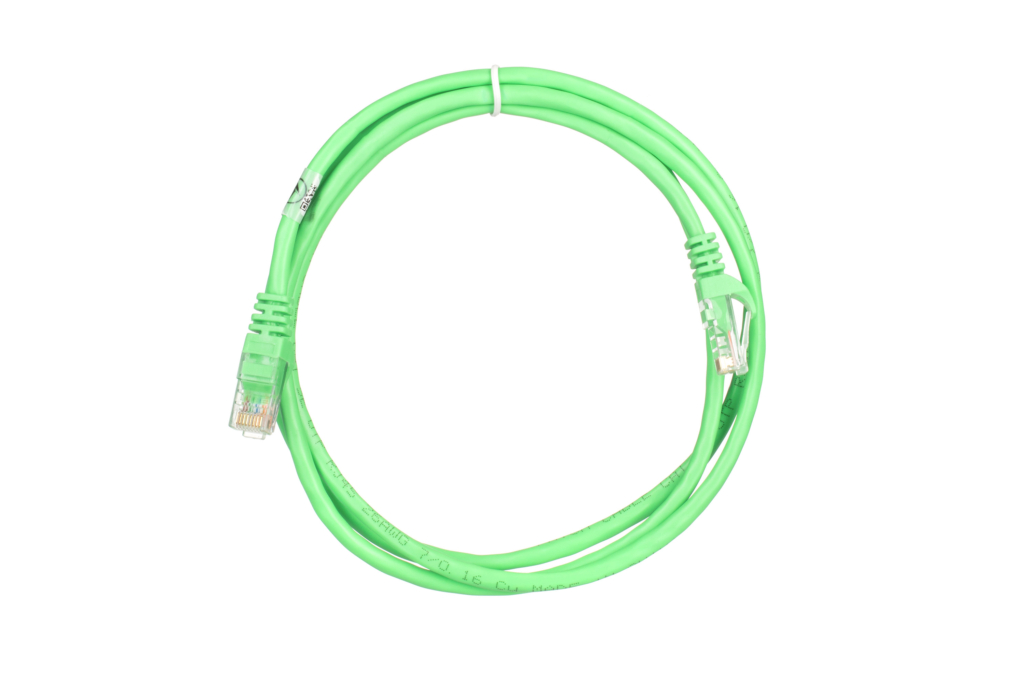 Патч-корд 2E САТ 5e, UTP, 1.50м, 26AWG, RJ45, 7/0.16, Cu, PVC, зелений