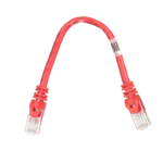 Patch Cable 2E Cat 6,UTP,RJ45, 26AWG ,7/0.16 Cu, 0.20 m, PVC,Red