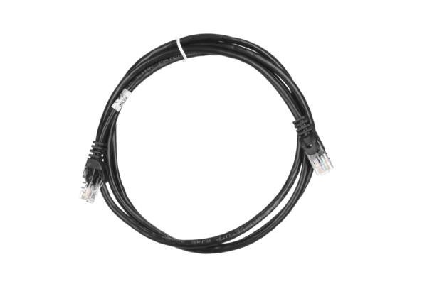 Патч-корд 2E САТ 5e, UTP, 2м, 26AWG, RJ45, 7/0.16, Cu, PVC, черный