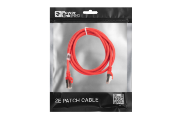 Патч-корд 2E САТ 6, S-FTP, 1.50м, 26AWG, RJ45, 7/0.16, Cu, PVC, красный