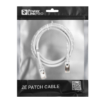 Patch Cable 2E Cat 6,Shielding S-FTP,metal foil pairs,braided cable,RJ45, 4X2 27AWG ,7/0.14 Cu, 1.50 m, PVC,Grey
