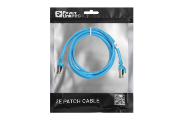 Патч-корд 2E САТ 6, S-FTP, 1.50м, 26AWG, RJ45, 7/0.16, Cu, PVC, синий