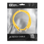 Патч-корд 2E САТ 6, S-FTP, 1м, 26AWG, RJ45, 7/0.16, Cu, PVC, желтый