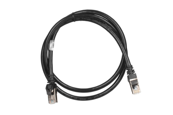 Patch Cable2E Cat 6,Shielding S-FTP,metal foil pairs,braided cable,RJ45, 4X2 27AWG ,7/0.14 Cu, 1.00 m, PVC,Black