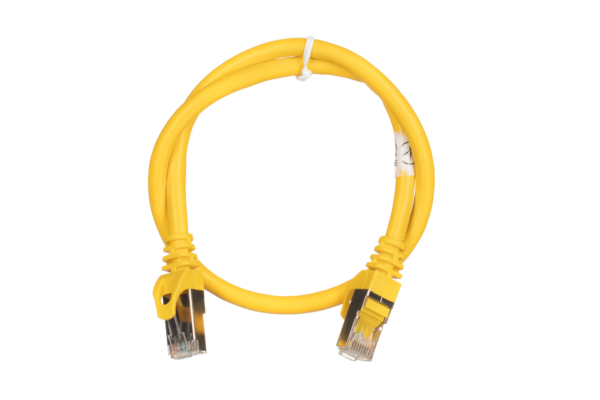 Патч-корд 2E САТ 6, S-FTP, 0.50м, 26AWG, RJ45, 7/0.16, Cu, PVC, желтый