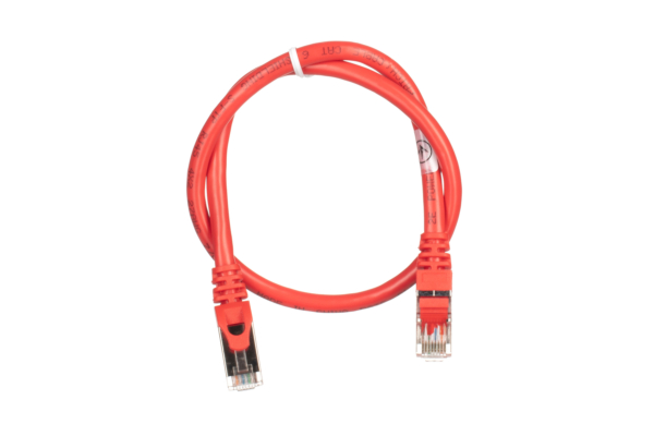 Патч-корд 2E САТ 6, S-FTP, 0.50м, 26AWG, RJ45, 7/0.16, Cu, PVC, червоний