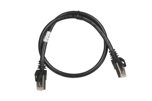 Патч-корд 2E САТ 6, S-FTP, 0.50м, 26AWG, RJ45, 7/0.16, Cu, PVC, черный