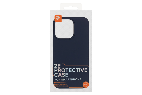 Чохол 2Е Basic для iPhone 13 Pro, Liquid Silicone, синій темний