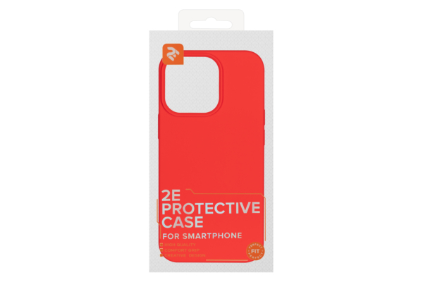 2Е Basic case for iPhone 13 Pro, Liquid Silicone, Red