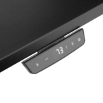 2E Computer table CE150B-MOTORIZED, height adjustment, electric motor 220V, 62/128×150х75cm, black