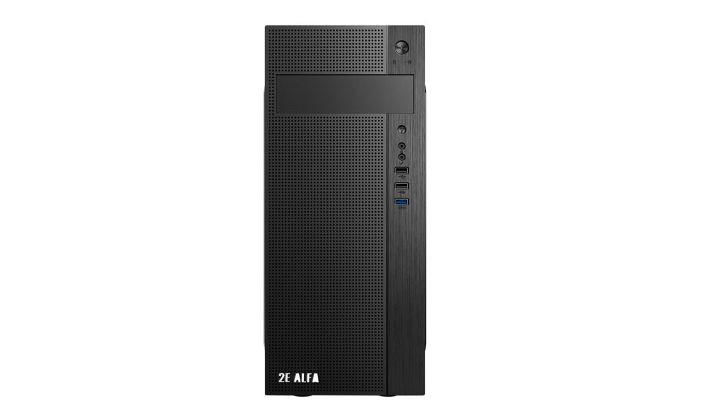 Корпус 2E Alfa E185 без БЖ 1xUSB3.0, 2xUSB2.0, VGA 310мм, ATX, чорний