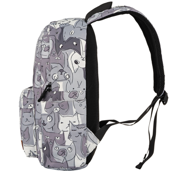Рюкзак 2Е, TeensPack Cats, серый