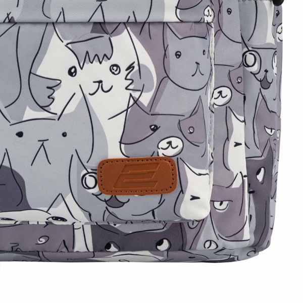 Рюкзак 2Е, TeensPack Cats, серый