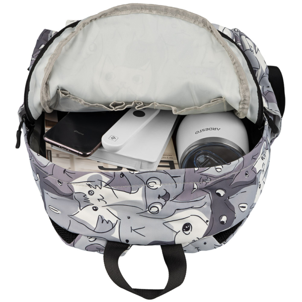 Рюкзак 2Е, TeensPack Cats, серый