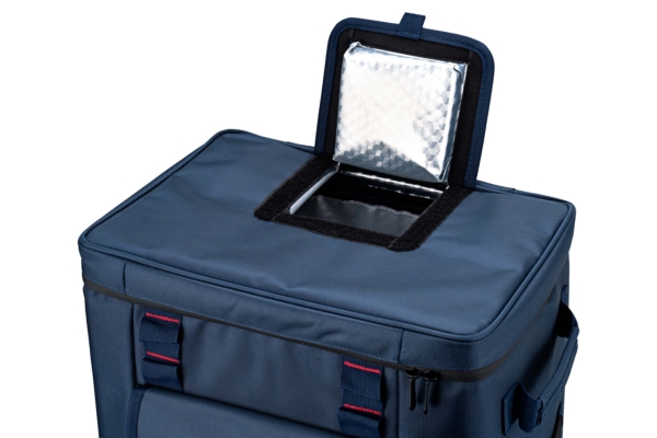 2E wheeled thermal bag 50L, dark blue