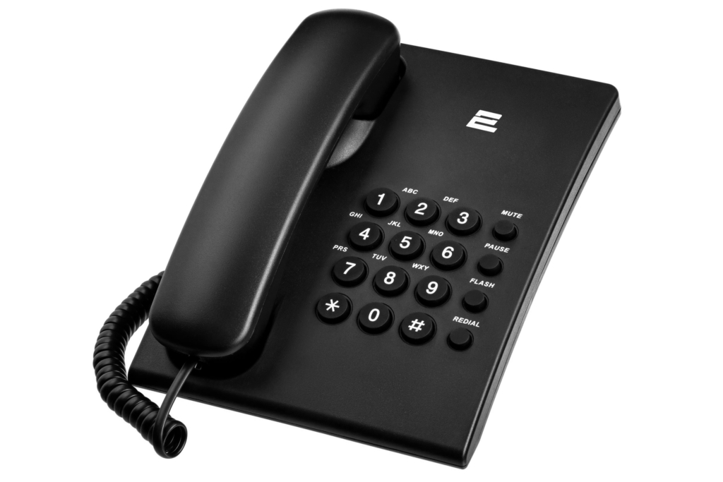 2E Corded Phone AP-210 Black