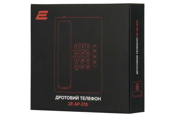 Проводной телефон 2E AP-210, чёрный