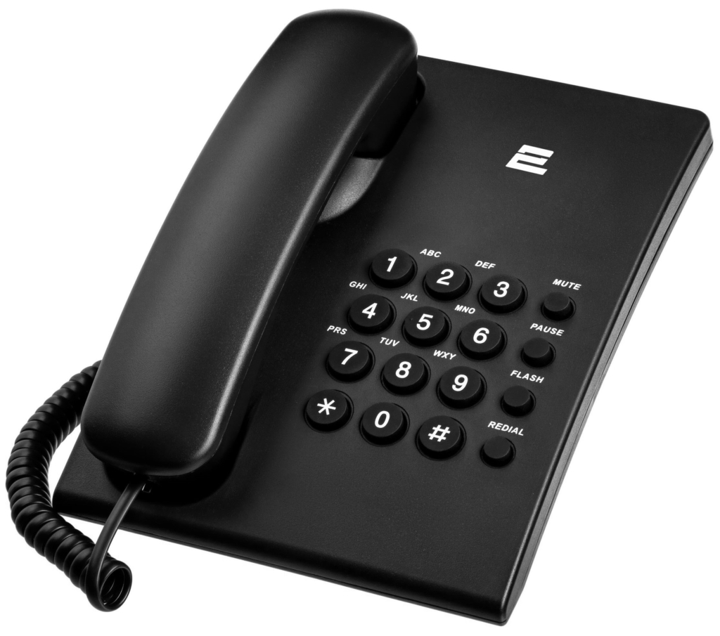 2E Corded Phone AP-210 Black