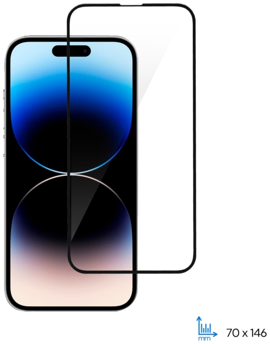 Защитное стекло 2E для iPhone 14, 2.5D FCFG, (1 Pack), черная рамка
