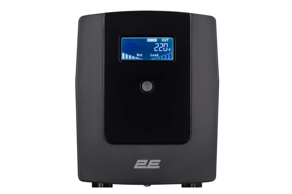 Джерело безперебійного живлення 2E DD1500, 1500VA/900W, LCD,USB, 3xSchuko
