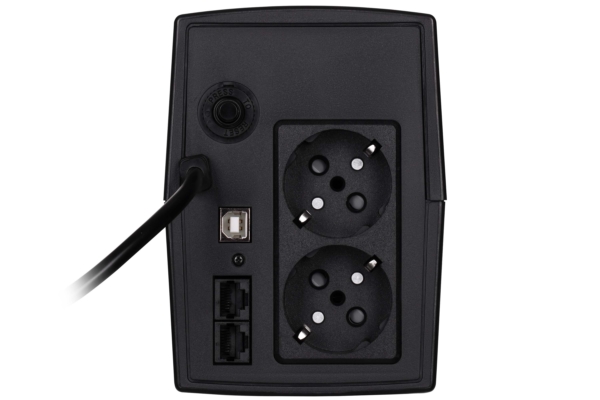 2E DD650, 650VA/360W, LCD, USB, 2xSchuko
