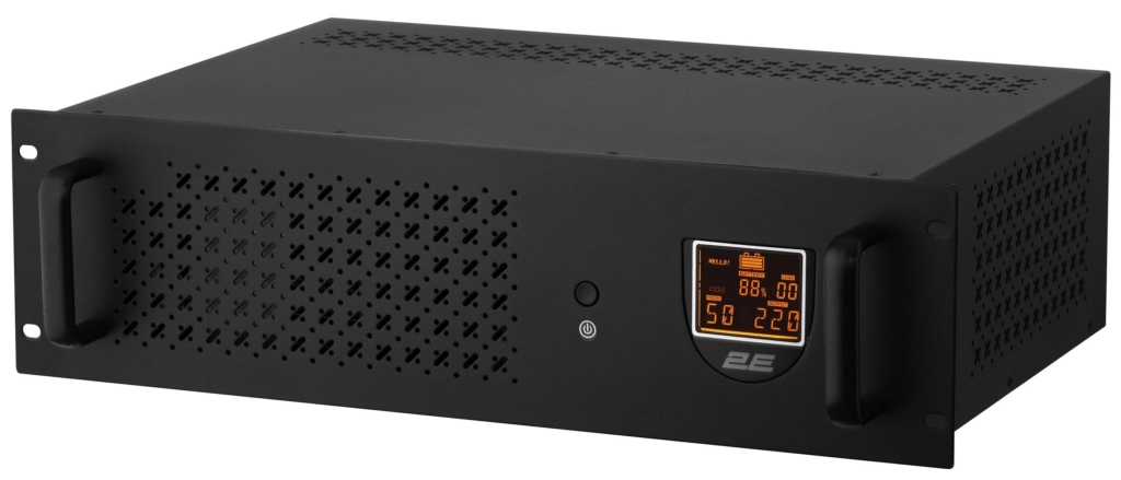 ИБП 2E RE1500, 1500VA/900W, RM 3U, LCD, USB, 2xSchuko