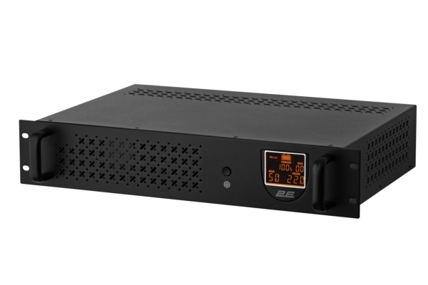 2E RE650, 650VA/360W, RM 2U, LCD, USB, 2xSchuko