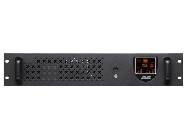 2E RE650, 650VA/360W, RM 2U, LCD, USB, 2xSchuko
