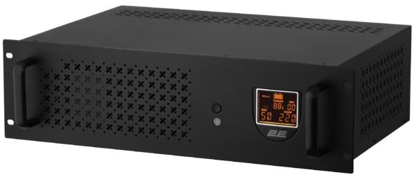 Джерело безперебійного живлення 2E RE1200, 1200VA/720W, RM 3U, LCD, USB, 2xSchuko