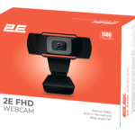 Вебкамера 2E FullHD, 20fps, auto focus, чёрный