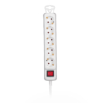 2E Power Strip 5хType F, 3х1.5mm2, 16A, 1.5m, white