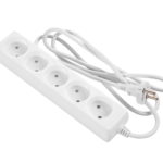 2E Power Strip 5хType C, 2х1mm2, 10A, 1.5m, white