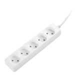 2E Power Strip 5хType C, 2х1mm2, 10A, 1.5m, white