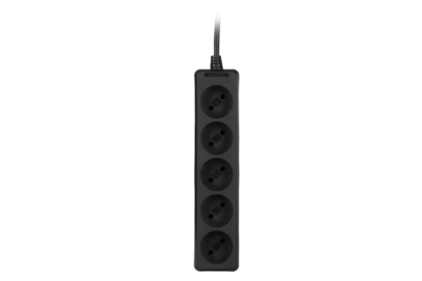 2E Power Strip 5хType C, 2х1mm2, 10A, 1.5m, black