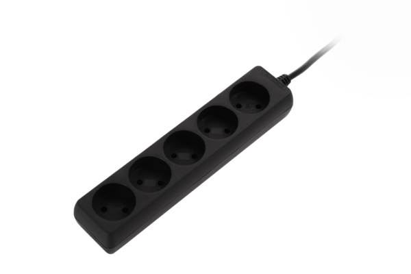 2E Power Strip 5хType C, 2х1mm2, 10A, 1.5m, black