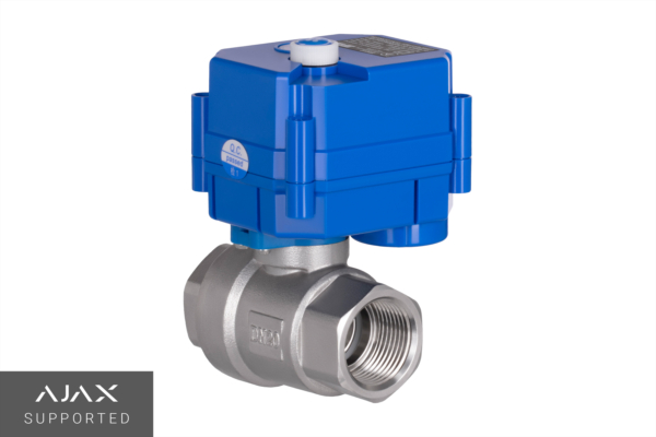 Кран кульовий з електроприводом 2E HC220B, 3/4″, 220В, 5Вт, 10 (16) бар, 7 сек, сумісний з AjaxКран кульовий з електроприводом HC220B, 3/4″, 220В, 5Вт, 10 (16) бар, 7 сек