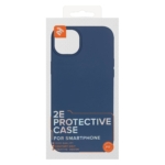 2Е Basic case for iPhone 14 Max, Liquid Silicone, Cobalt Blue