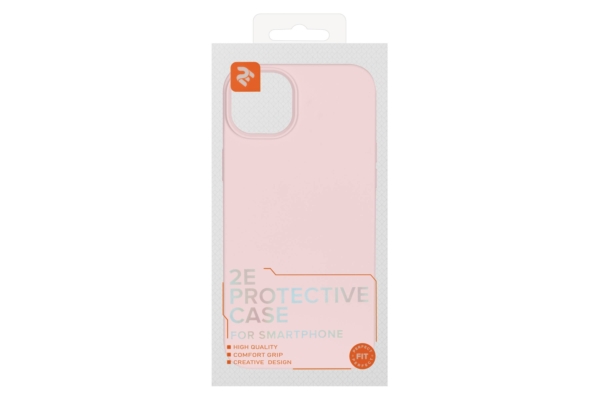 2Е Basic case for iPhone 14 Max, Liquid Silicone, Rose Pink