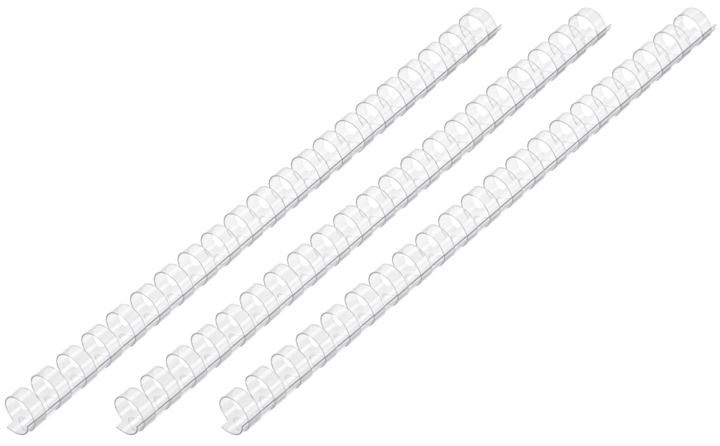 2E Plastic combs for the binder 10mm clear 100pcs