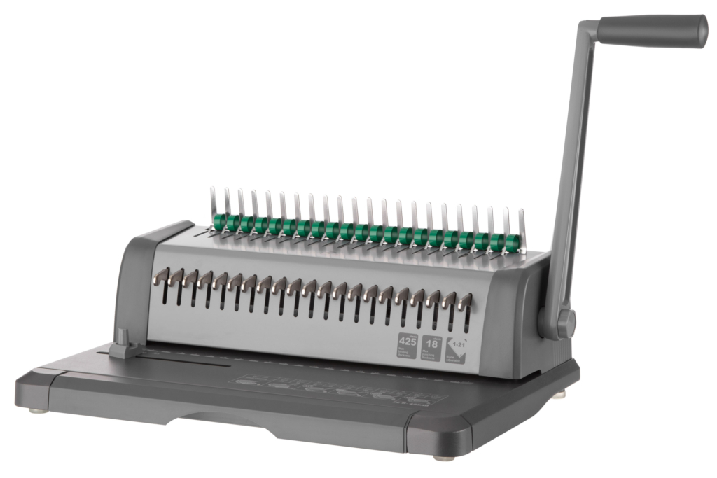 Plastic combs for the binder 14mm green 100pcs